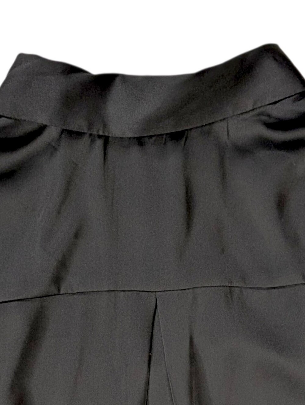 Jones New York JNY Black Satin Button-Down Blouse Womens 2X Long Sleeve Collared - Picture 5 of 9